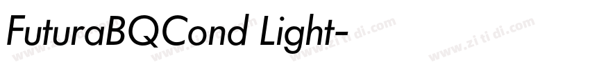 FuturaBQCond Light字体转换